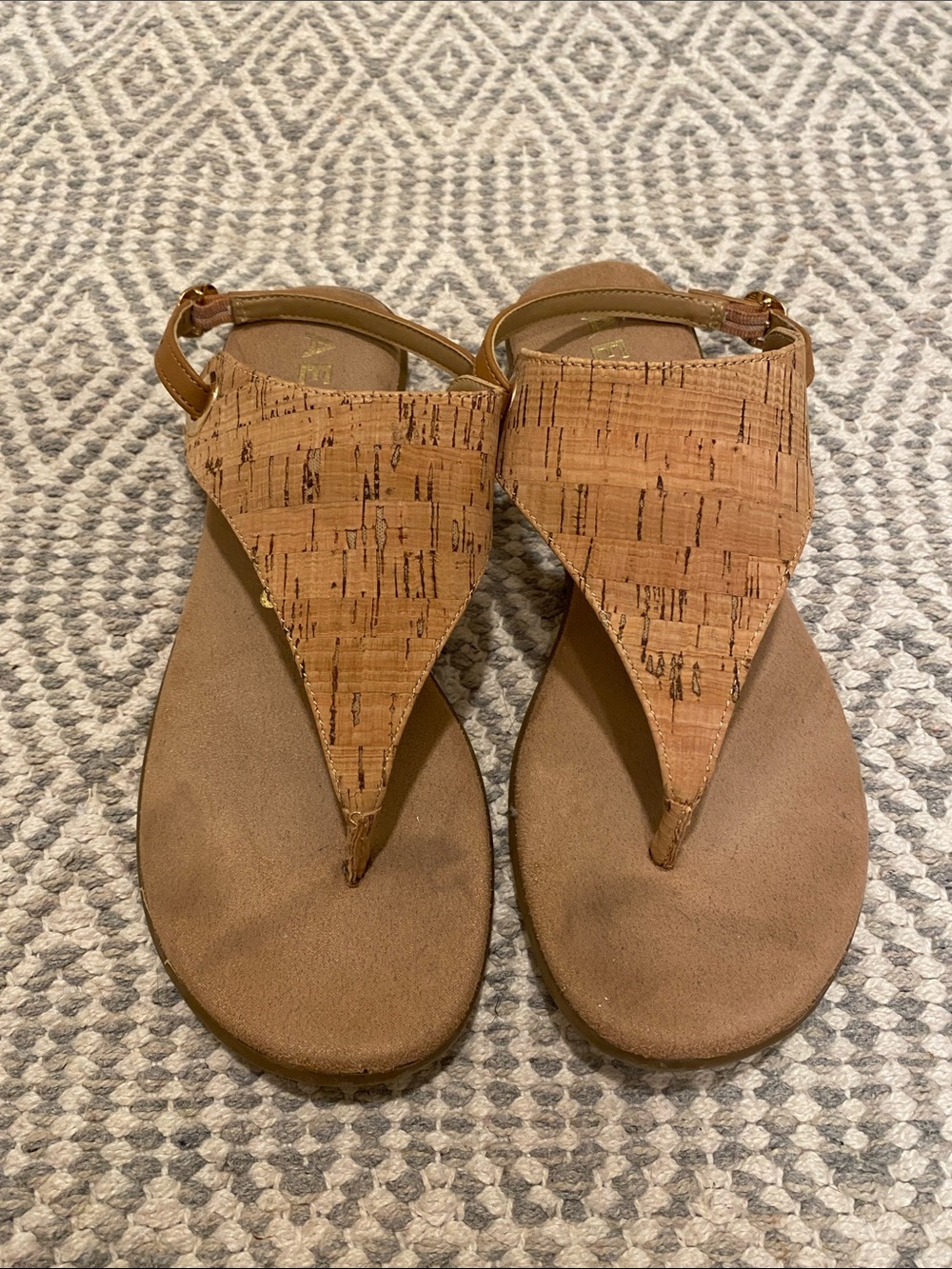 Aerosoles 8 Conclusion Tan Cork Sandals